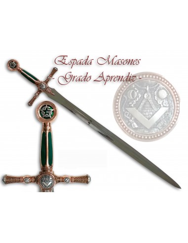 Apprentice Grade Freemasons Sword 108 cm by Zetan Medieval Masonic swords buy online