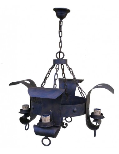 Wall Light Wrought Iron Plate With Glass 45 Cm