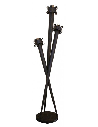 Lampada Da Terra Croce Medievale 3 Luci 150 Cm