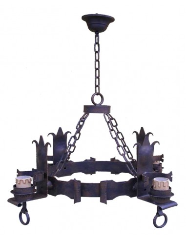 Wrought Iron Ceiling Lamp Trono 4, 5 and 6 lights