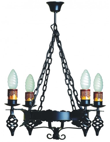 Lamp With 4 Lights And Chains