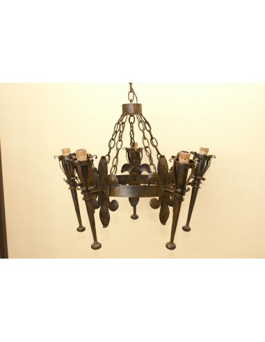 Lamp Forge Medieval Fleur de Lys 4, 5 und 6 Lichter