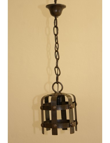 Medieval Wrought Iron Ceiling Lamp With 1 Light