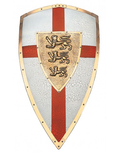 Escudo De Metal Ricardo Coração De Leão de Zetan Medieval Espadas em nossa Loja Medieval Zetan na categoria Escudos medievais