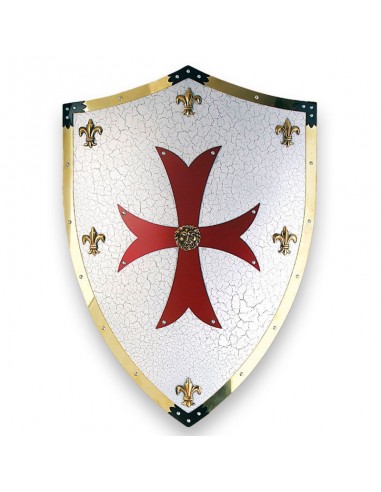 Escudo De Metal Dos Cruzados de Zetan Medieval Espadas em nossa Loja Medieval Zetan na categoria Escudos medievais