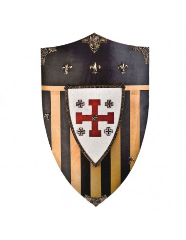 Escudo De Madeira De Jerusalém de Zetan Medieval Espadas em nossa Loja Medieval Zetan na categoria Escudos medievais