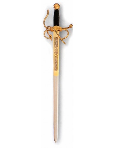 Épée Colada Cid Doré 56 Cm pour les mariages, cadeaux et cérémonies fabriqués à Tolède par Zetan Medieval Espadas Toledanas