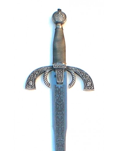 Épée Duc D´Albe Argent 103 Cm pour les mariages, cadeaux et cérémonies fabriqués à Tolède par Zetan Medieval Espadas Toledanas