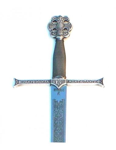 Épée Rois Catholiques Argent 103 Cm pour les mariages, cadeaux et cérémonies fabriqués à Tolède par Zetan Medieval Espadas Toled