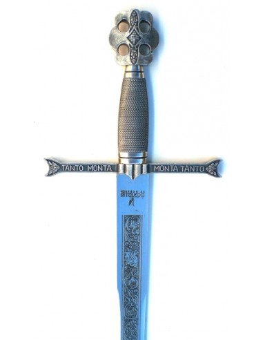 Épée Rois Catholiques Argent 76 Cm pour les mariages, cadeaux et cérémonies fabriqués à Tolède par Zetan Medieval Espadas Toleda