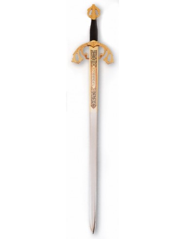 Tizona Cid Sword Golden 103 Cm for Weddings and Ceremonies made in Toledo by Zetan Medieval Espadas Toledanas