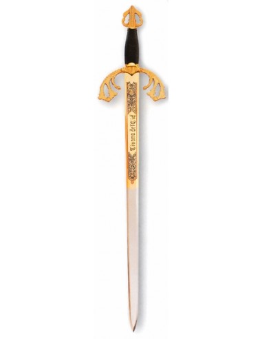 Épée Tizona Cid Doré 76 Cm pour les mariages, cadeaux et cérémonies fabriqués à Tolède par Zetan Medieval Espadas Toledanas