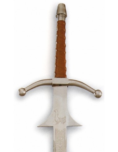 Épée James I Argent 125 Cm pour les mariages, cadeaux et cérémonies fabriqués à Tolède par Zetan Medieval Espadas Toledanas