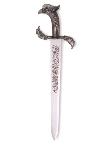 Adaga De Pássaro De Prata 42 Cm -Loja Zetan Medieval - Adagas Medievais e Fantasia