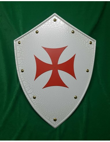 Escudo Templario Cruz Paté de Zetan Medieval Espadas Toledanas en nuestra Tienda Medieval Zetan en la categoría de Escudos Medie