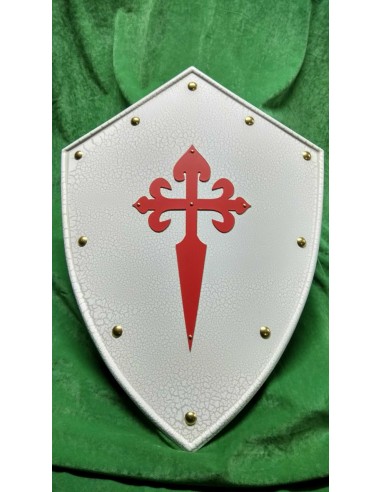 Escudo Cruz Santiago de Zetan Medieval Espadas Toledanas en nuestra Tienda Medieval Zetan en la categoría de Escudos Medievales