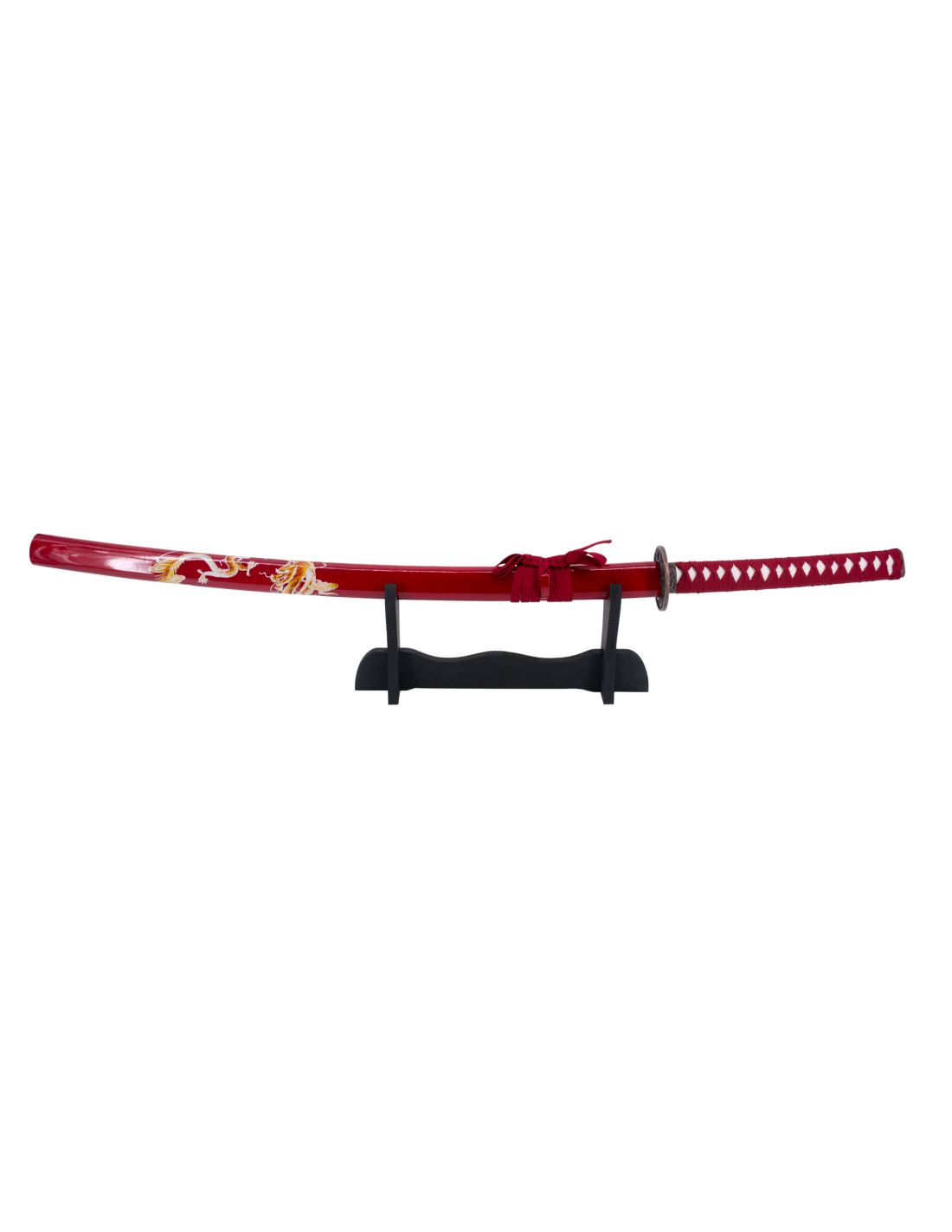 Dragon Red Katana 102 cm con supporto