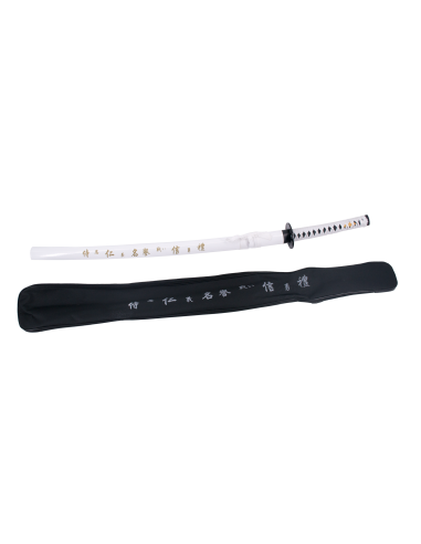 Katana blanc avec fourreau - Magasin médiéval Zetan- Katanas décoratifs acheter en ligne