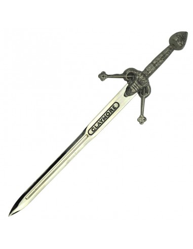 Small Claymore Sword 16 Cm Silver by Zetan Medieval Letter openers and Mini swords buy online