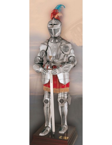 Armadura S. Xvi Grabada 190 Cm. - Tienda Zetan Medieval-  Armaduras Decoración