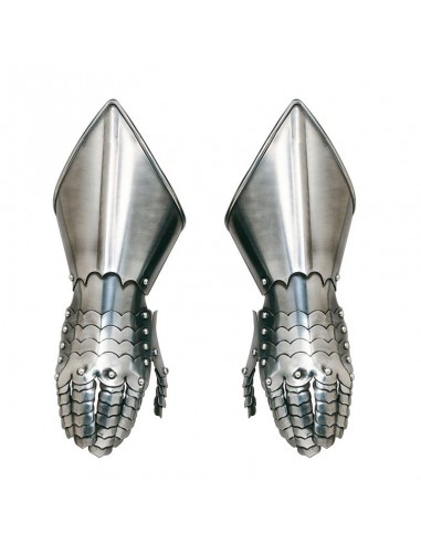 Guantlets Smooth - Zetan Medieval Store- Gauntlets