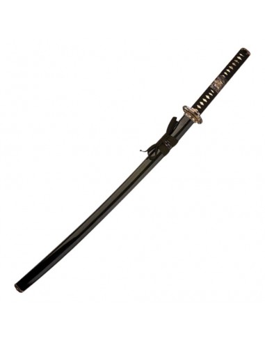 Katana Bainha Preto Aplique Metal Punho 100 Cm -Loja Zetan Medieval - Katanas Decorativas comprar on-line