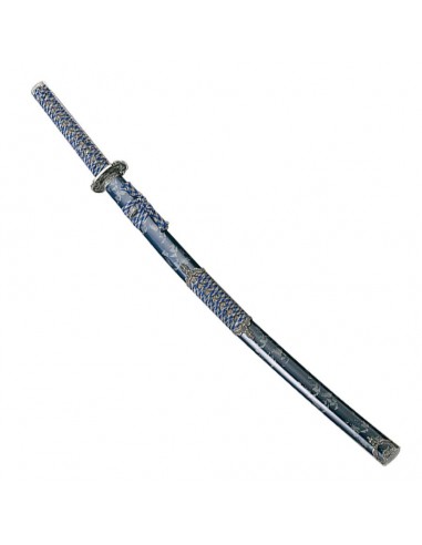 Katana Blau/Silber Schnurumwicklung 100 Cm - Zetan Medieval Store- Dekorative Katanas online kaufen