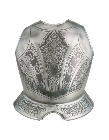 Breastplate Engraved Metal - Zetan Medieval Store- Decorative bibs