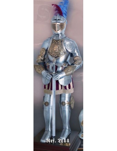 Armadura S. Xvi Cincelada 190 Cm. - Tienda Zetan Medieval-  Armaduras Decoración