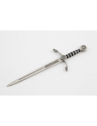 Small Black Prince Sword Silver by Zetan Medieval Letter openers and Mini swords buy online