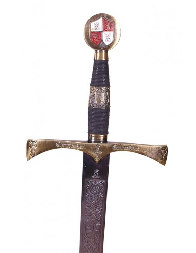 Christopher Columbus Sword Brass Decorated by Zetan Medieval Historical swords buy online