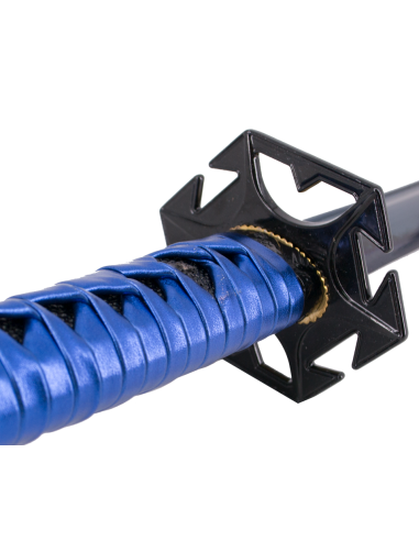 Blue Damascus Functional Katana - Zetan Medieval Store- Functional katanas to buy online