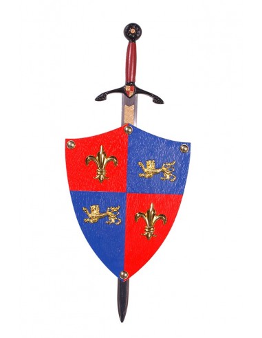 Schwarzer Prinz Mini-Schild Mit Schwert von Zetan Medieval Online-Shop in Zahlen und Miniaturen