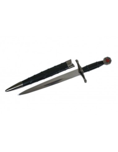 Templar Dagger With Black Sheath - Zetan Medieval Store- Historical Daggers