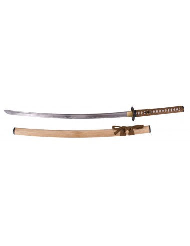 Katana fonctionnel pratique avec boîte, support et tsuba - Magasin médiéval Zetan- Katanas fonctionnels acheter en ligne