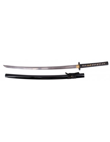 Damaskus Functional Katana mit Box und Ständer - Zetan Medieval Store- Funktionelle Katanas online kaufen