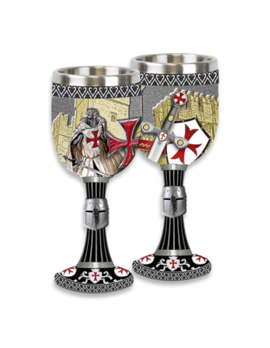 Goblet Cup Knights of the Temple by Zetan Medieval Online store in Chalice and cups