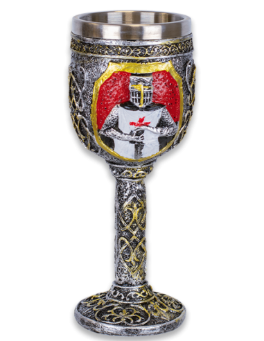 Taça de resina templária da loja online Zetan Medieval em Cálice e xícaras