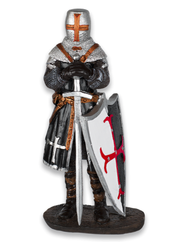 Templerfigur mit Schild von Zetan Medieval Online-Shop in Miniaturen