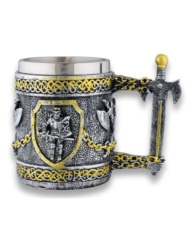 Templar Sword Mug by Zetan Medieval Online store in Chalice and cups