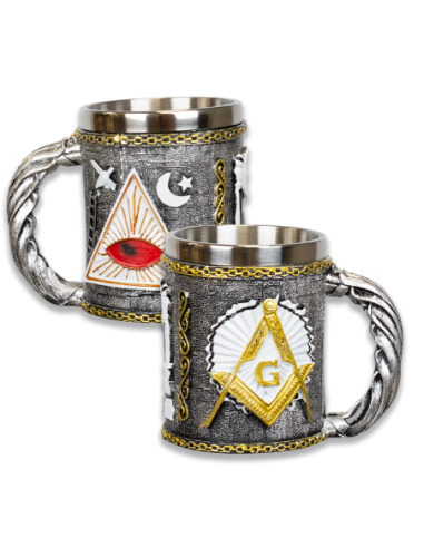 Mug en résine Masons par Zetan Medieval Boutique en ligne dans  Calice et tasses