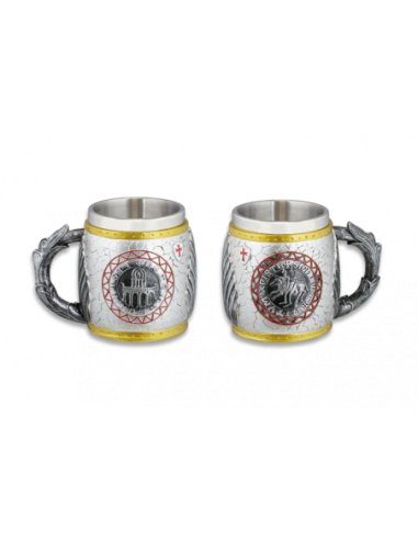 Taza resina Temple Sigillum Militum Xpisti de Zetan Medieval Tienda online en Cáliz y Tazas