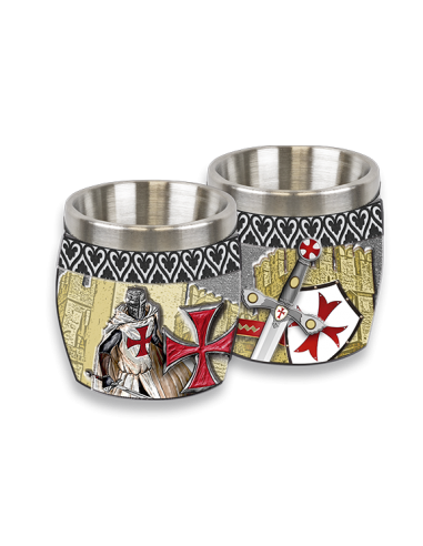 Vaso chupito Caballero Templario de Zetan Medieval Tienda online en Cáliz y Tazas