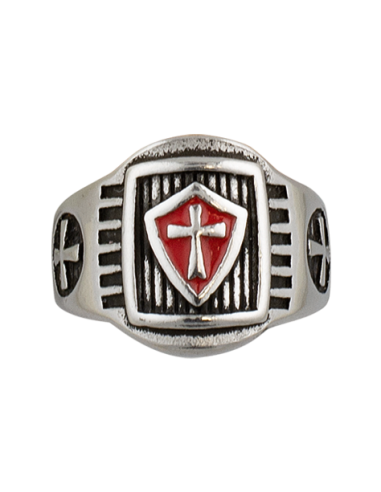 Anillo escudo Templario de Zetan Medieval Tienda online en Anillos