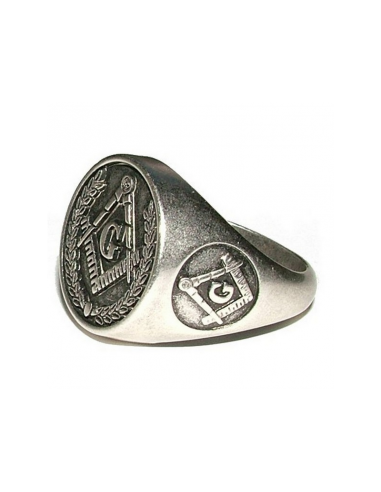 Silver Masonic Ring by Zetan Medieval Online store in Rings