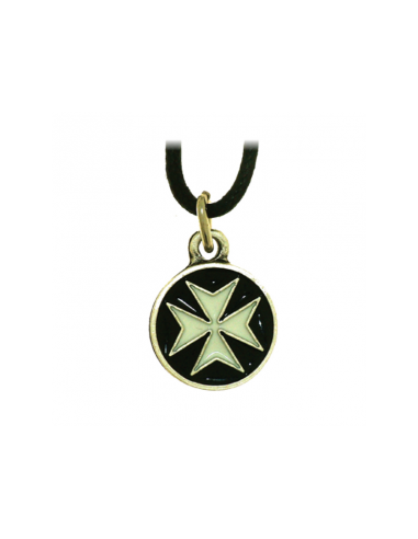 Order Of Malta Pendant Black Background by Zetan Medieval Online store in Pendants