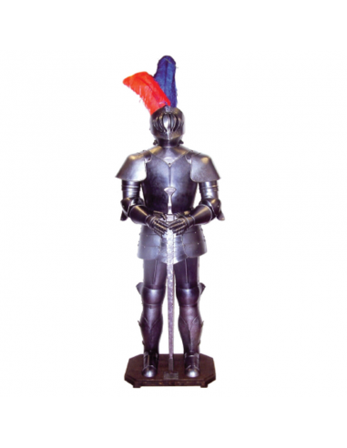 Aluminum Armor With Sword - Zetan Medieval Store- Decoration armor