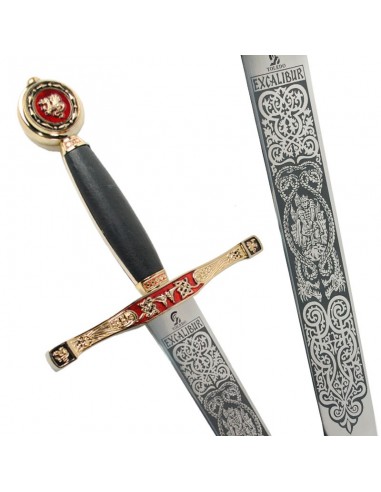 Excalibur Sword Golden by Zetan Medieval Historical swords buy online