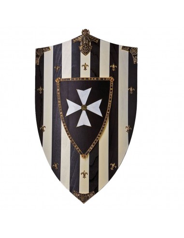 Escudo De Madeira Dos Cavaleiros Hospitalários de Zetan Medieval Espadas em nossa Loja Medieval Zetan na categoria Escudos medie