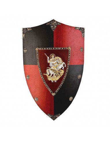 Escudo De Madeira Príncipe Negro de Zetan Medieval Espadas em nossa Loja Medieval Zetan na categoria Escudos medievais